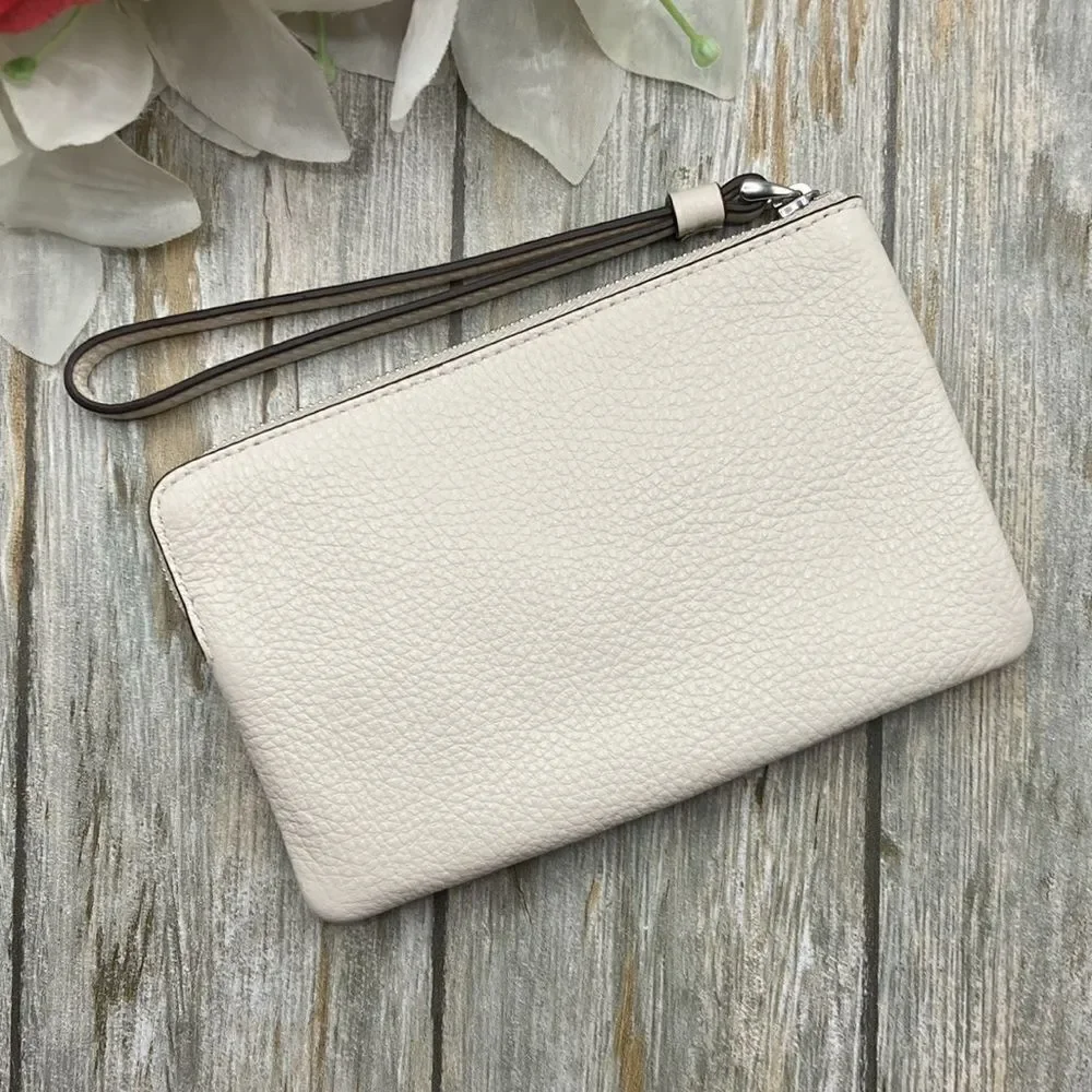 Corner Zip Wristlet With Boardwalk Graphic Wallet Bag Purse - Picture 4 of 6
